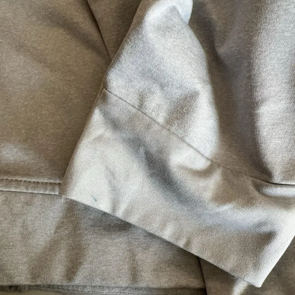 UNRL Hoodie Mens Large Gray High Neck Pullover Fleece Kangaroo Pocket Stretch - Picture 13 of 14